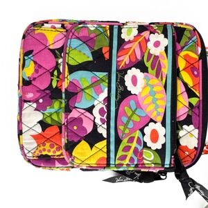 Vera Bradley Rhythm and Blues Floral Quilted Cotton Crossbody Bag Multicolor